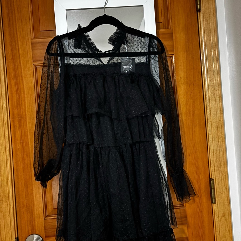 Forever 21 Black Lace Mini Dress